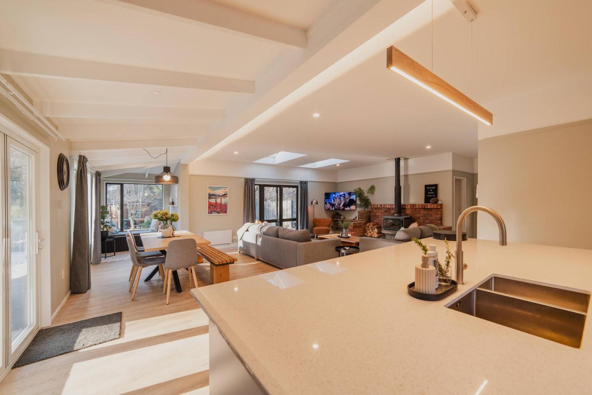Galaxy 3br Modern With Fireplace Outdoor * Lake Tekapo
